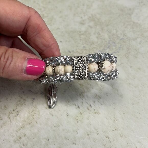 Boho Bling Bracelet Vintage Style Silver Tone NWT - Picture 1 of 6